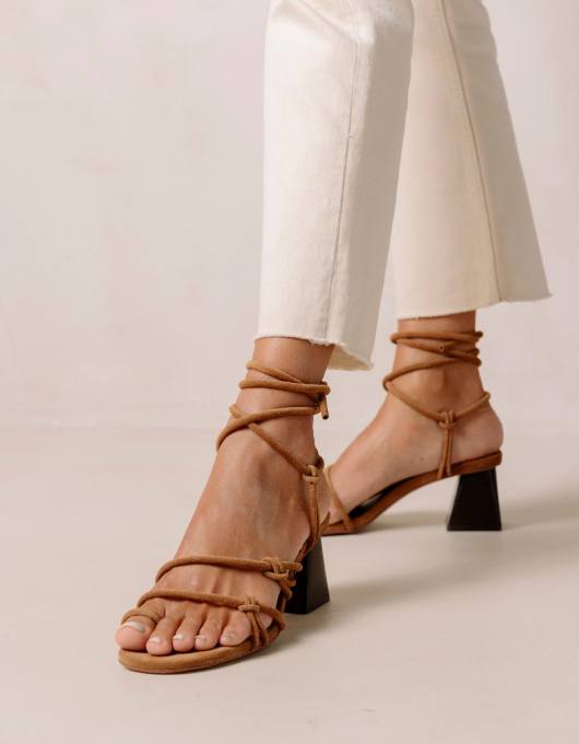 Close up of shoes on legs